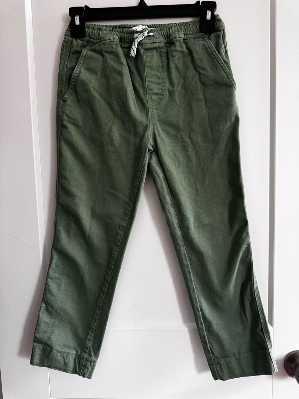 Mini Boden Boys Pants Kids Olive Green Pull-On Pants